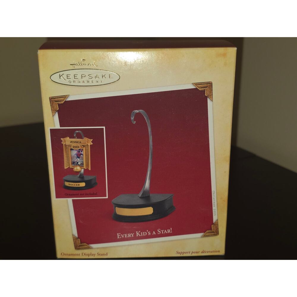 Copied - 2005 Hallmark Every Kids A‎ Star Metal Ornament Display Stand